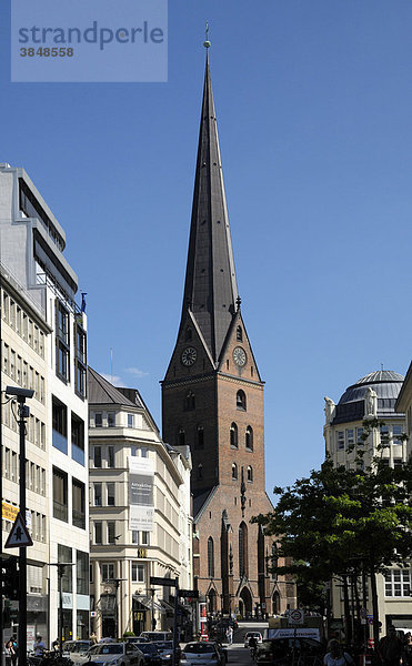 Hauptkirche St. Petri  Hamburg  Deutschland  Europa