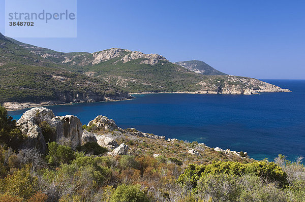 Bucht von Nichiareto  Galeria  Insel Korsika  Frankreich  Europa