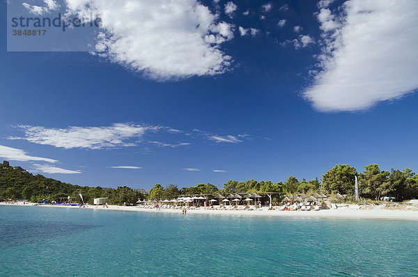 Sandstrand  San Ciprianu  Golfe de Porto Vecchio  Ostküste  Insel Korsika  Frankreich  Europa