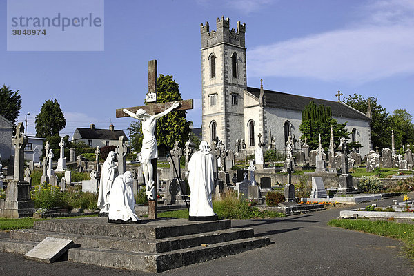 St Colmcille Kirche und Friedhof  Grafschaft Meath  Irland  Europa