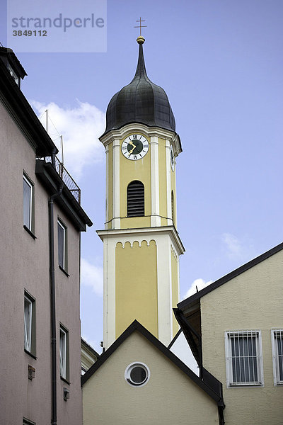 Evangelisch-lutherische Kirche  1604  Kaufbeuren  Allgäu  Bayern  Deutschland  Europa
