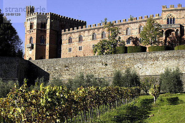 Schloss von Brolio  Chianti  Toskana  Italien  Europa