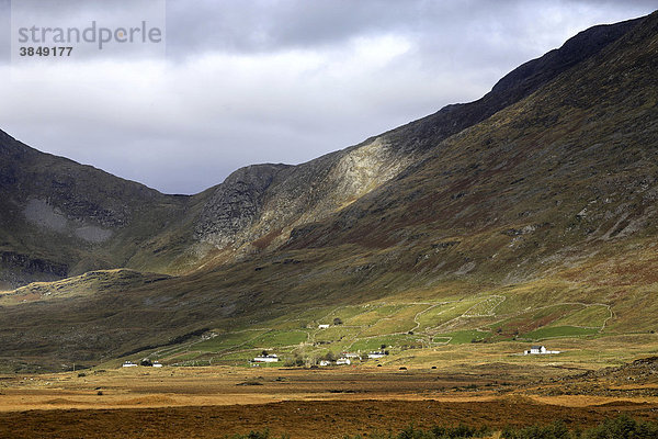 Maumturk Berge  Connemara  County Galway  Republik Irland  Europa