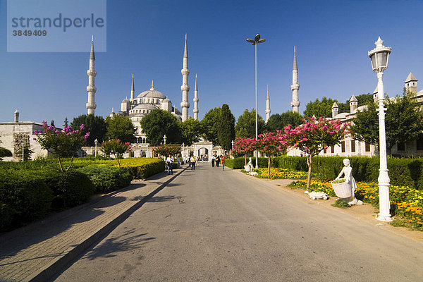Sultan-Ahmed-Moschee  Sultanahmet Camii oder Blaue Moschee  Istanbul  Türkei