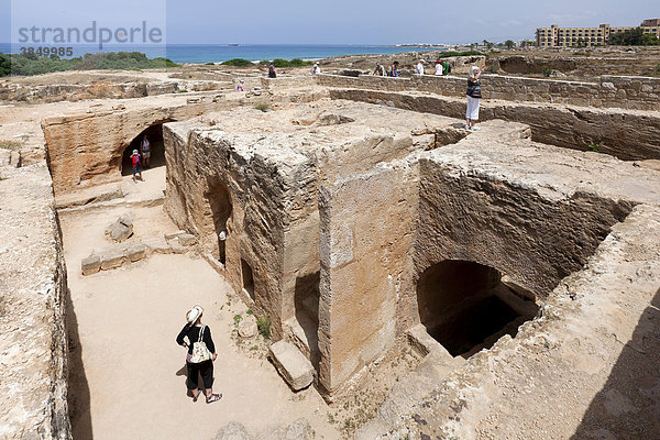 Königsgräber  Tombs of the Kings  nahe Pafos  auch Paphos  Südzypern  griechisch  Westküste  Insel Zypern  Südeuropa