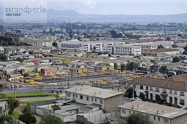 Häuser  Stadtansicht  Übersicht  Marktplatz  La Serena  Norte Chico  Nordchile  Chile  Südamerika