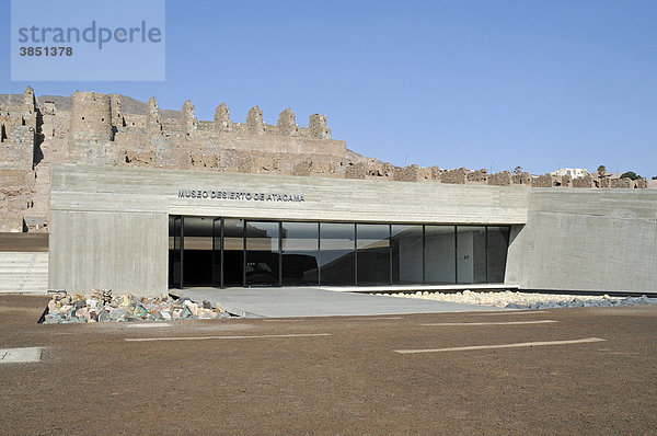 Ruinas de Huanchaca  Museo Desierto de Atacama  Ruinen  Wüstenmuseum  archäologisches Museum  Antofagasta  Norte Grande  Nordchile  Chile  Südamerika