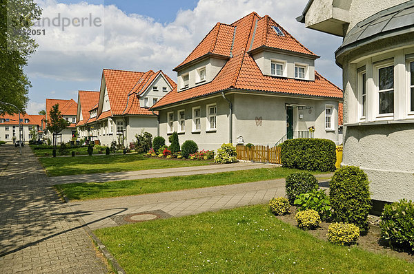 Gartenstadt Welheim  Bergarbeitersiedlung 1914-23  Bottrop  Ruhrgebiet  Nordrhein-Westfalen  Deutschland  Europa