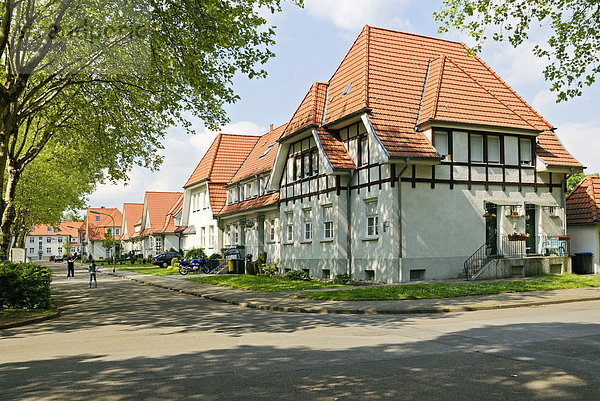 Gartenstadt Welheim  Bergarbeitersiedlung 1914-23  Bottrop  Ruhrgebiet  Nordrhein-Westfalen  Deutschland  Europa