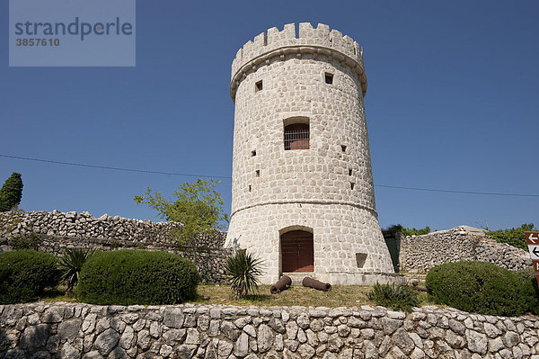 Wehrturm  Cres  Insel Cres  Kroatien  Europa