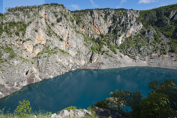 Modro Jezero  Blauer See  Imotski  Gespanschaft  Split-Dalmatien  Kroatien  Europa