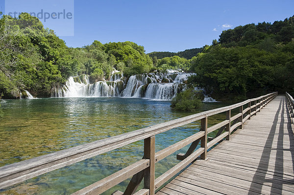 Nationalpark Krka Wasserfälle  Gespanschaft Sibenik-Knin  Kroatien  Europa