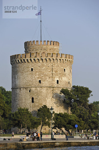 Weißer Turm  Thessaloniki  Chalkidiki  Makedonien  Griechenland  Europa