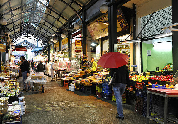 Marktviertel  Markthallen  Thessaloniki  Chalkidiki  Makedonien  Griechenland  Europa