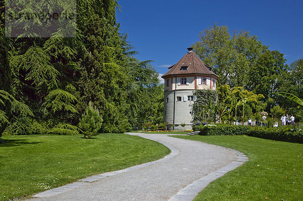 Kleiner Pavillonturm auf der Insel Mainau  Baden-Württemberg  Deutschland  Europa