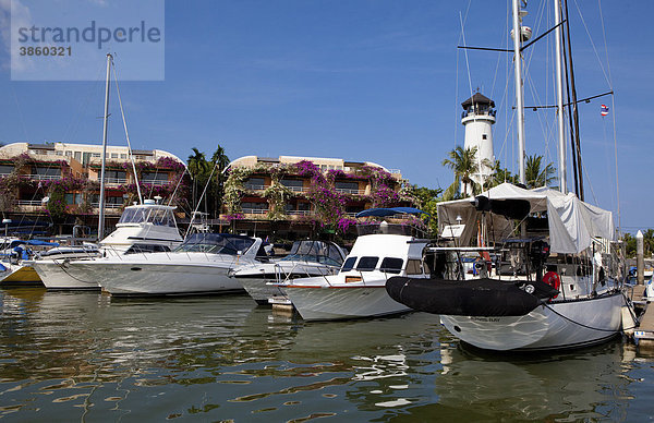 Yachtclub Rawai  Boat Lagoon  Ablegestelle für Touristenboote  Phuket  Thailand  Asien
