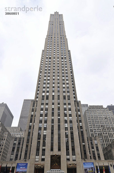 Rockefeller Center  Midtown  New York City  New York  USA  Vereinigte Staaten  Nordamerika