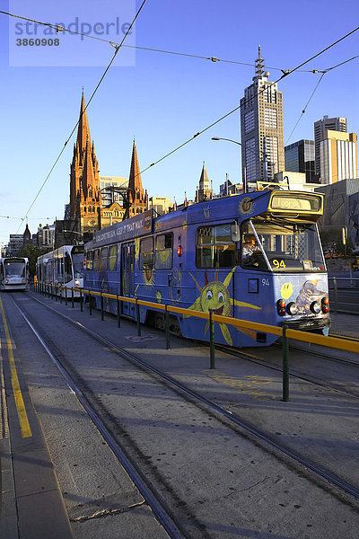 Straßenbahnen  Melbourne  Australien