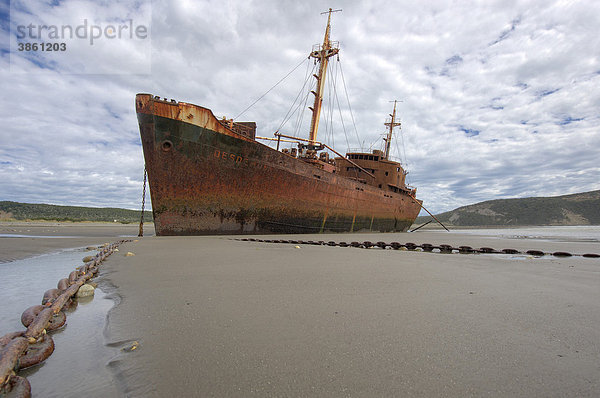 Schiffswrack  Ushuaia  Feuerland  Patagonien  Argentinien  Südamerika