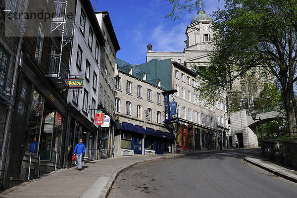 In den Gassen der historischen Altstadt von Quebec Stadt  Quebec  Kanada