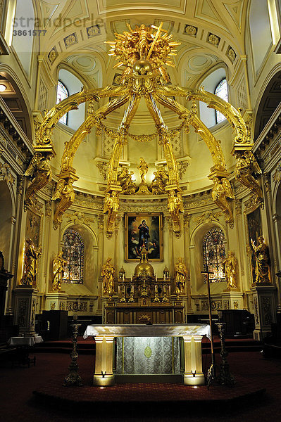 Die katholische Kirche Basilique-CathÈdrale Notre-Dame de Quebec  Quebec Stadt  Quebec  Kanada