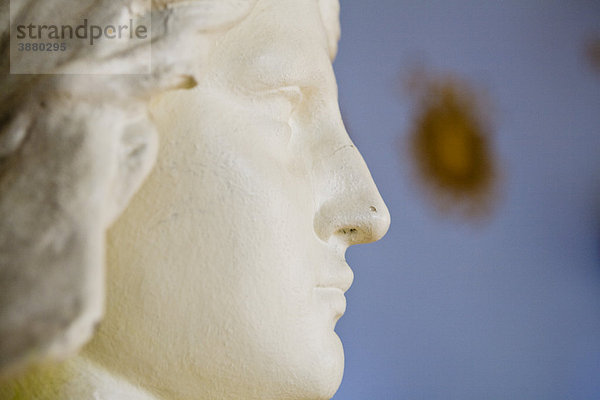 Geschnitztes Gesicht der Statue