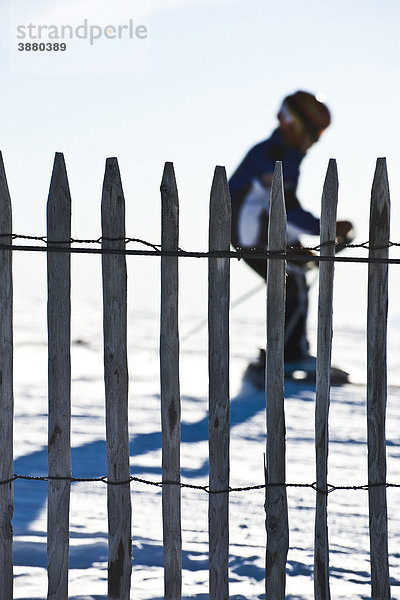 Langlaufen durch die Winterlandschaft