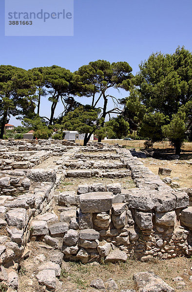 Minoische Ausgrabungen  Tylissos  Kreta  Griechenland  Europa