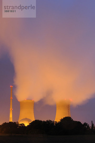 Kernkraftwerk Schweinfurt-Grafenrheinfeld  Unterfranken  Bayern  Deutschland  Europa