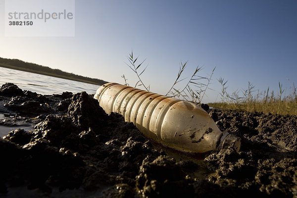 Kunststoff-Wasserflasche  Souss-Massa-Nationalpark  Marokko