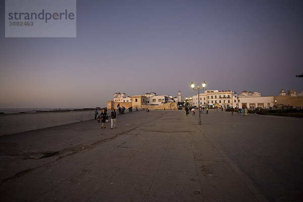 Medina Viertel von Essaouira  Marokko in der Dämmerung