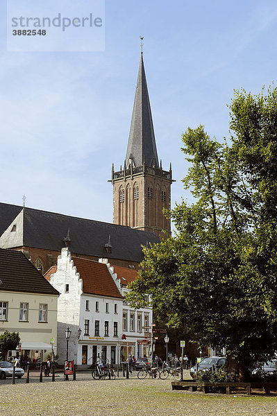 Nicolaikirche  Marktplatz Kalkar  Nordrhein-Westfalen  Deutschland  Europa