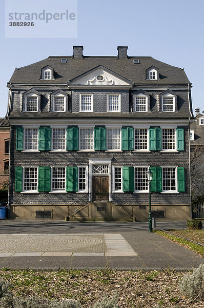 Engels-Haus  Schieferhaus  historisches Zentrum  Wuppertal  Bergisches Land  Nordrhein-Westfalen  Deutschland  Europa