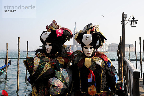 Masken  Carnevale  Carneval in Venedig  Venetien  Italien  Europa