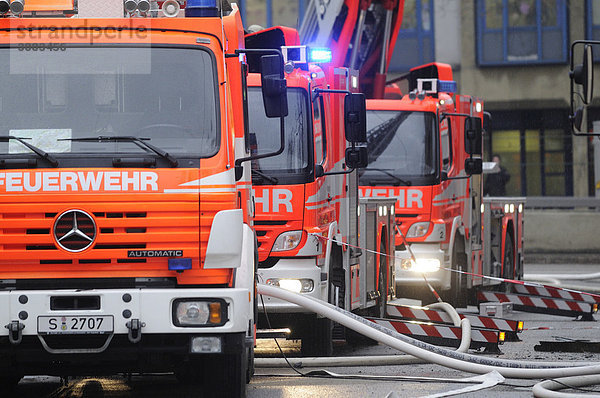 Brand Urbanstr 1 in Stuttgart-Mitte beim Charlottenplatz  Stuttgart  Baden-Württemberg  Deutschland  Europa