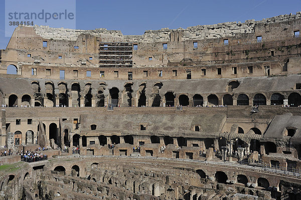 Innenansicht  Colosseum  Rom  Latium  Italien  Europa
