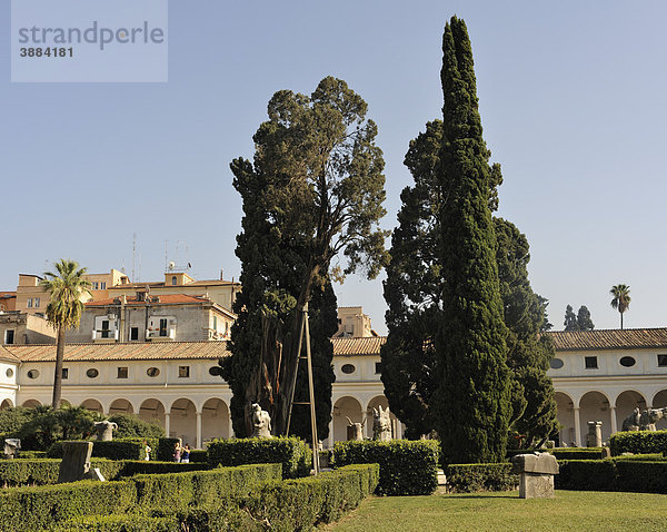 Garten des Thermenmuseums  Museo Nazionale Romano  Rom  Latium  Italien  Europa