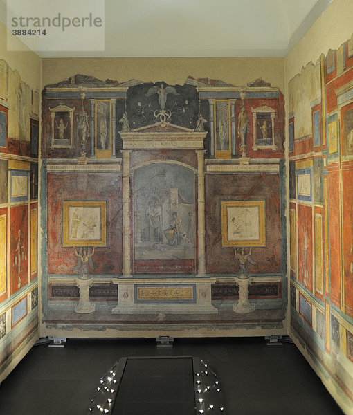 Römische Wandmalerei aus privaten Palästen im Palazzo Massimo  Museo Nazionale Romano  Rom  Latium  Italien  Europa