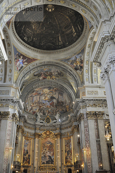 Scheinkuppel in der Kirche Sant'Ignazio  Rom  Italien  Europa