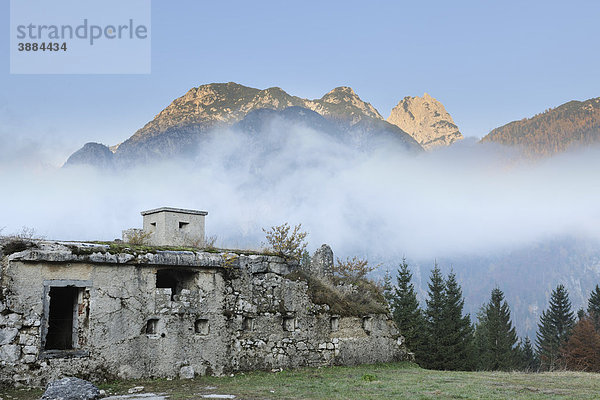 Festung oder Batterie Predilsattel  um 1900 erbaut  Italien  Europa