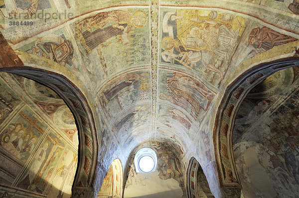 Fresken in der romanischen Dreifaltigkeitskirche  Hrastovlje  Cristoglie  Slowenien  Europa