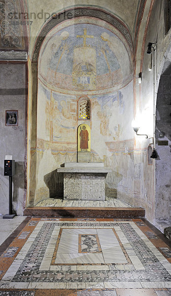 Innenansicht der Kathedrale San Giusto  Triest  Italien  Europa