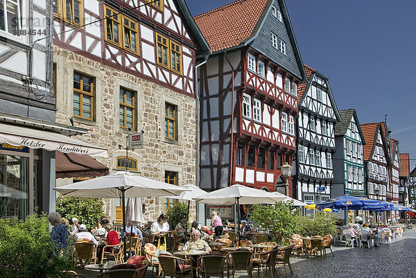 Der Marktplatz von Fritzlar bei Kassel  Hessen  Deutschland  Europa