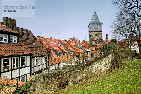 Stadtbild von Hildesheim  Niedersachsen  Deutschland  Europa