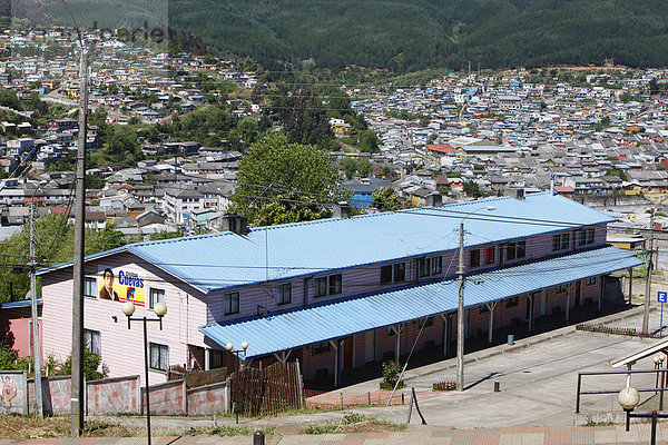 Wohnhaus  Bergbaustadt Lota  Chile  Südamerika