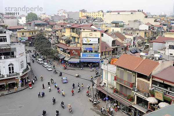 Straßenszene  Hanoi  Nordvietnam  Vietnam  Südostasien  Asien