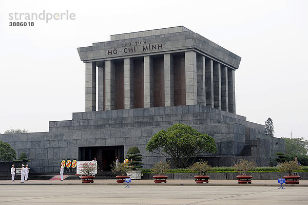 Ho Chi Minh Mausoleum  Hanoi  Nordvietnam  Vietnam  Südostasien  Asien