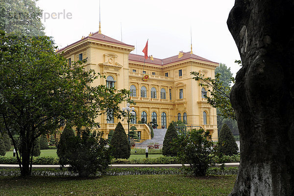 Ehemaliger Amtssitz von Ho Chi Minh  Hanoi  Nordvietnam  Vietnam  Südostasien  Asien