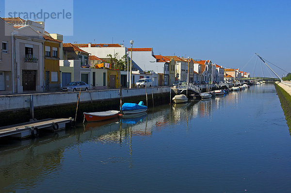 Sao Roque Kanal  Aveiro  Beiras oder Beira Region  Portugal  Europa