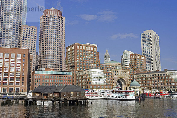 Rowes Wharf  am Wasser  Boston  Massachusetts  New England  USA
